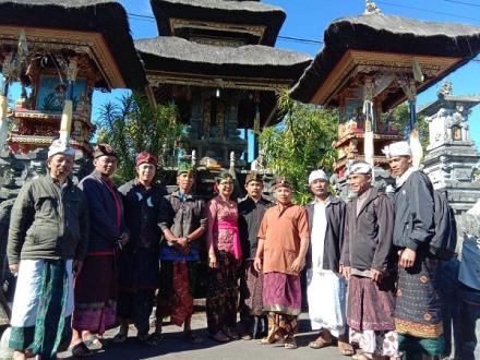 Upacara mejaya-jaya BPD Desa Wanagiri masa Bhakti 2019-2025